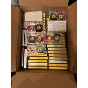 Memorex Lot Of DBS Normal Bias Used Cassette Tapes Lot of 53